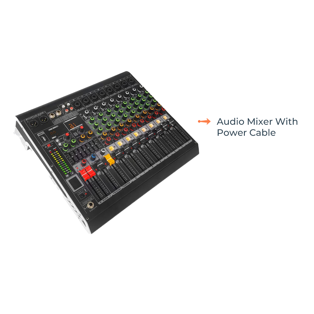 Rent Avideq 8-Channel Bluetooth Mixer in Hyderabad